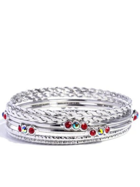 Jewelry - Multi-Layer Rhinestone Bangle Bracelet